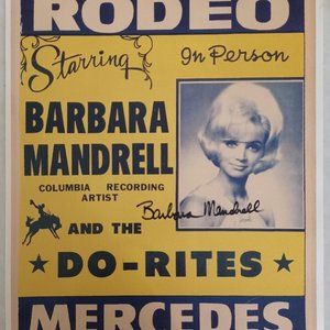1967 Barbara Mandrell SIGNED Original Concert Poster REPRODUCTION (RP)